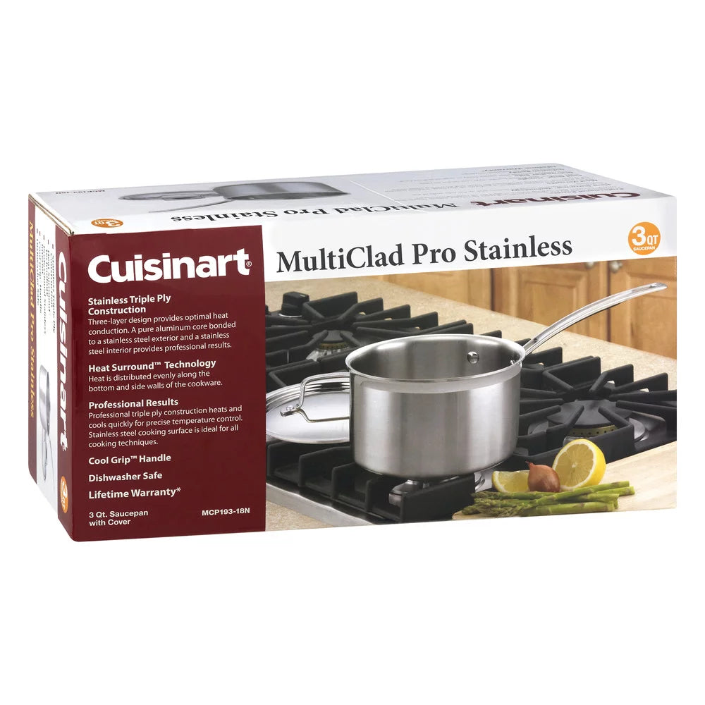 Triple Ply Stainless 3-Quart Saucepan O98060