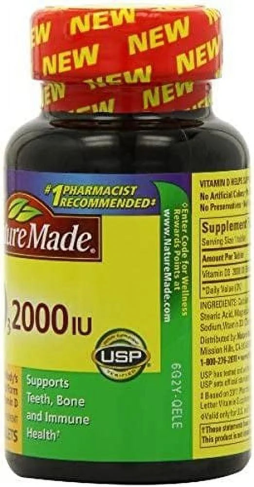 D3 2000 IU Tablets 220 ea Pack of 3 V75843