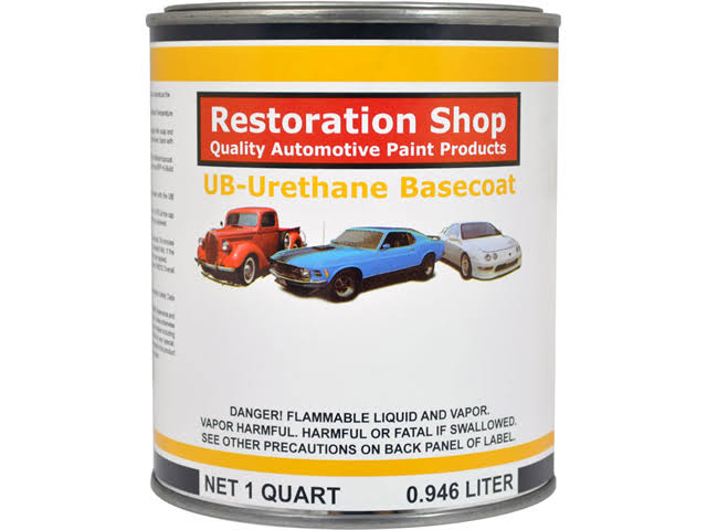 White 1 Quart Urethane Basecoat Auto Body Paint A871