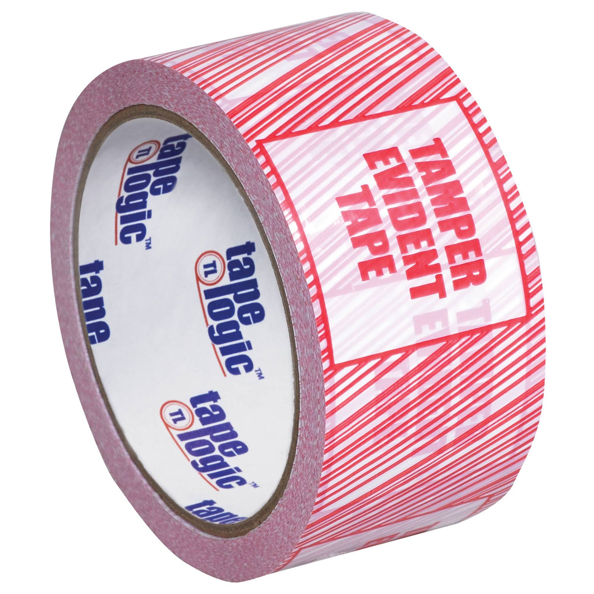 Tamper Evident Security Tape 2.5 Mil 3x22 x 110 yds Red/White 6/Case U222