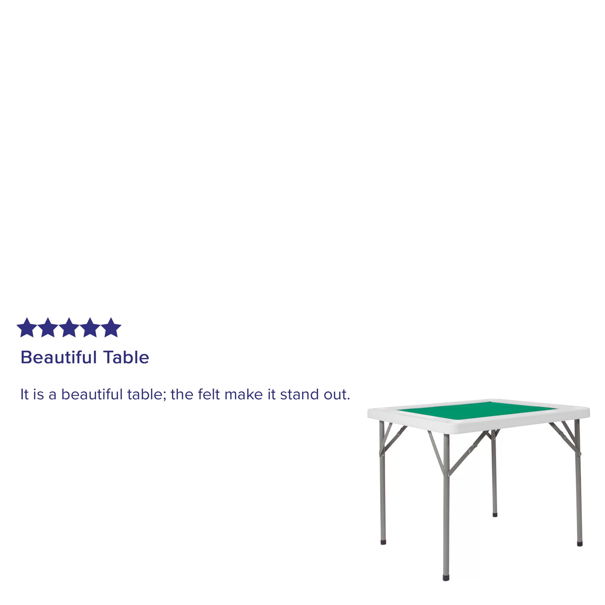 Square 4-Player Folding Card Game Table with Green Felt and Cup Holders A97092