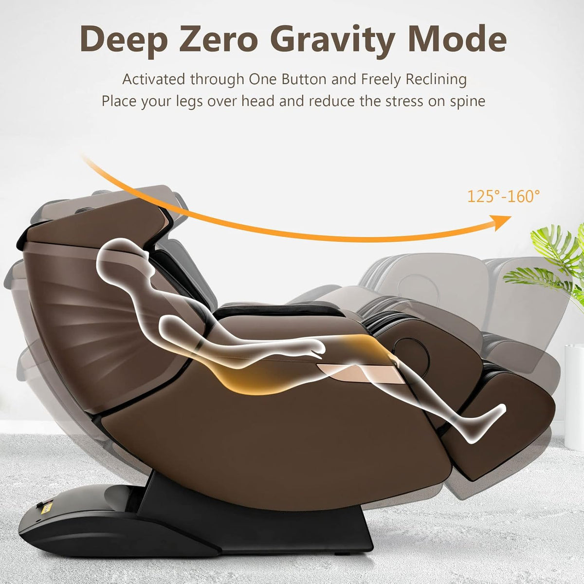 3D Electric Zero Gravity Shiatsu Massage Recliner Chair with SL Track W906417