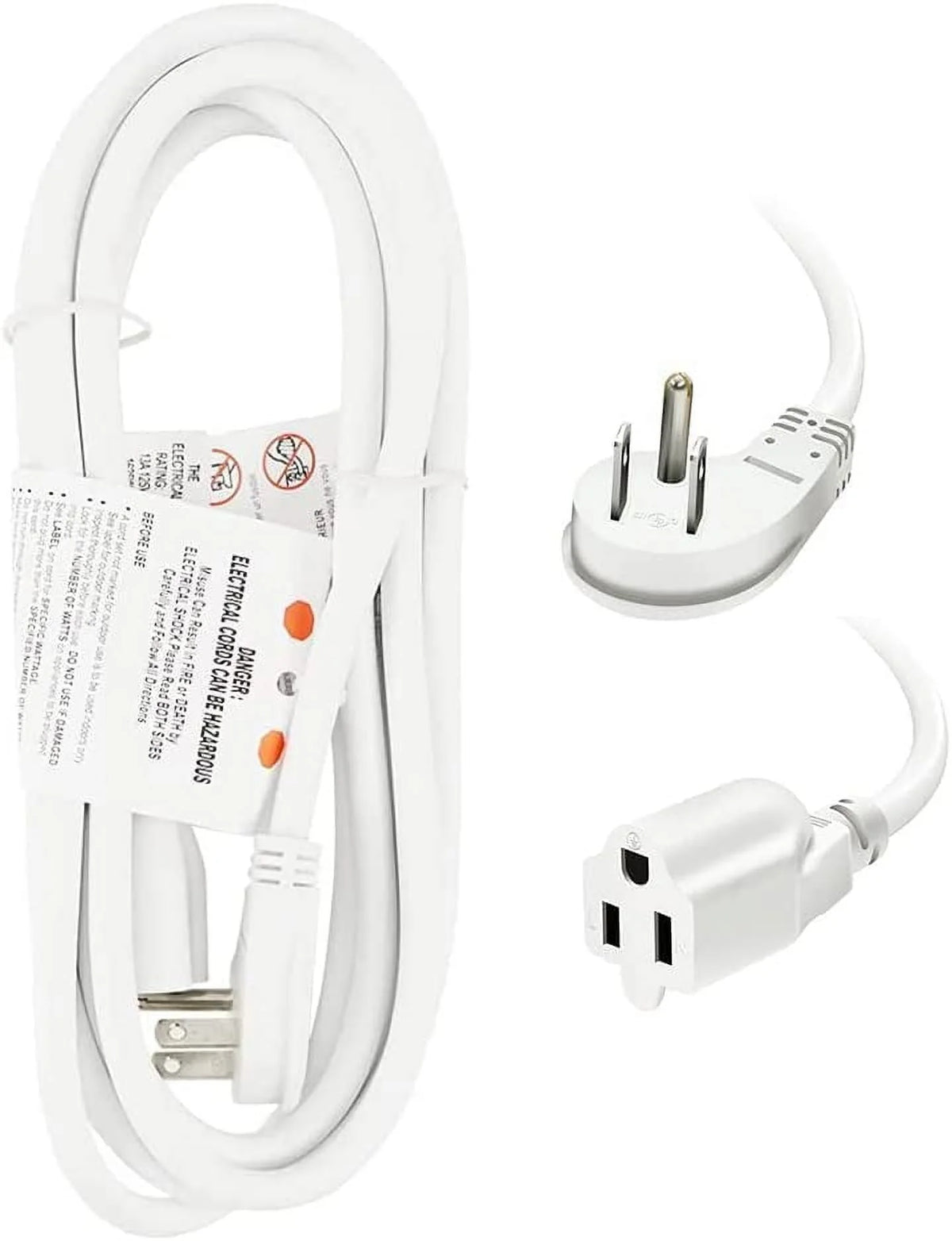 10 Ft 16/3 Flat Plug Indoor Extension Cord F16549