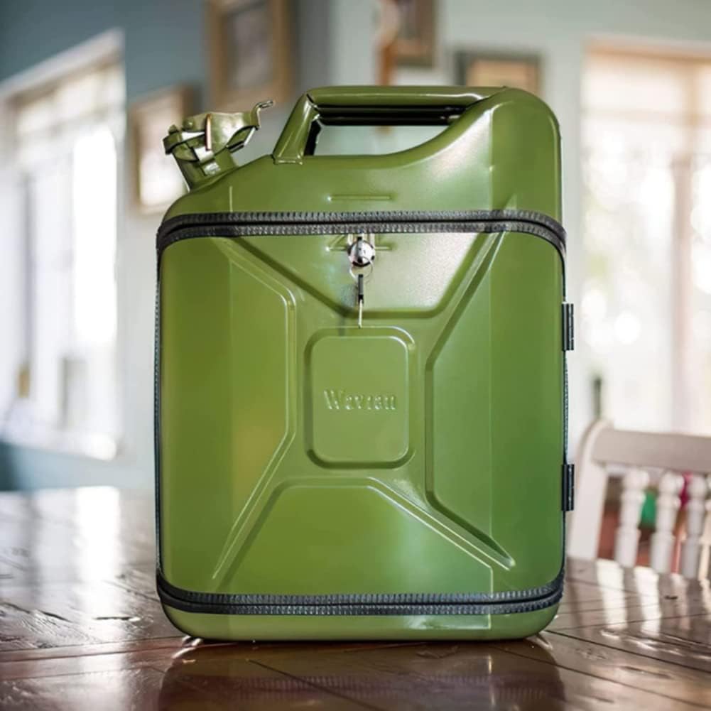 Army Green Jerry Can Mini Bar Set of 2 Z393