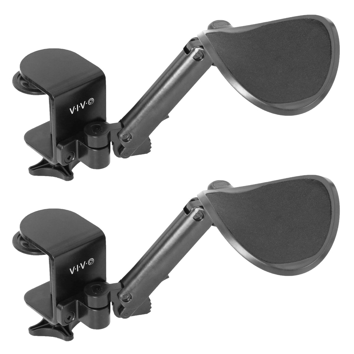 Black Adjustable Clamp-On Armrests 2 Pack B408