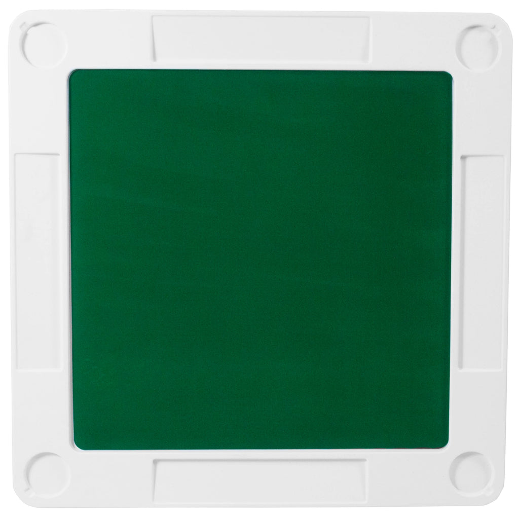 Square 4-Player Folding Card Game Table with Green Felt and Cup Holders A97092