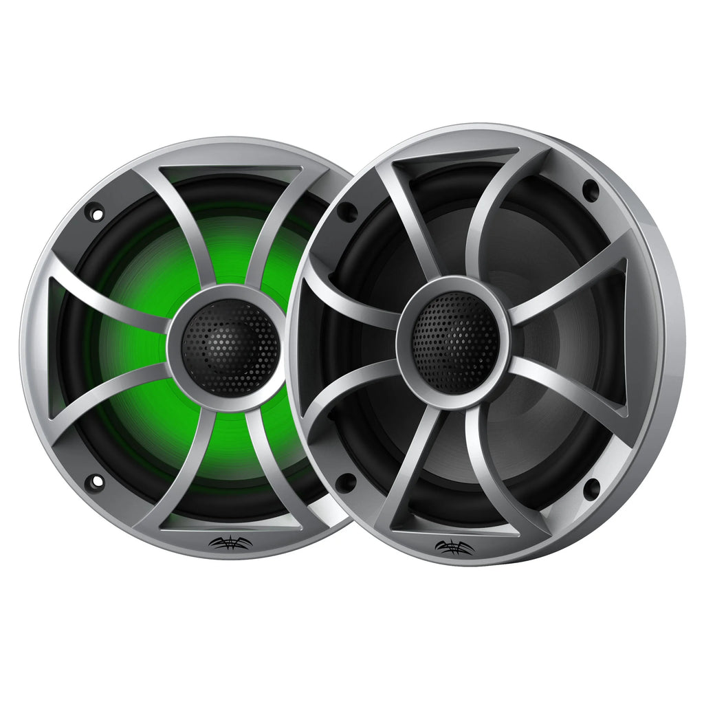 Marine AM/FM/BT Stereo with 2 Pair 6.5" RGB Marine Coaxial Speakers H1862
