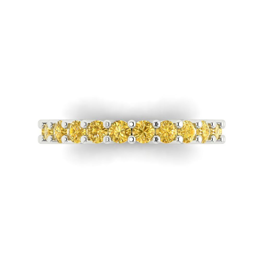 14k White Gold Eternity Band A2715