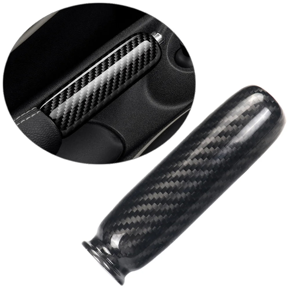 Carbon Fiber Handbrake Cover Handle Protector E62931