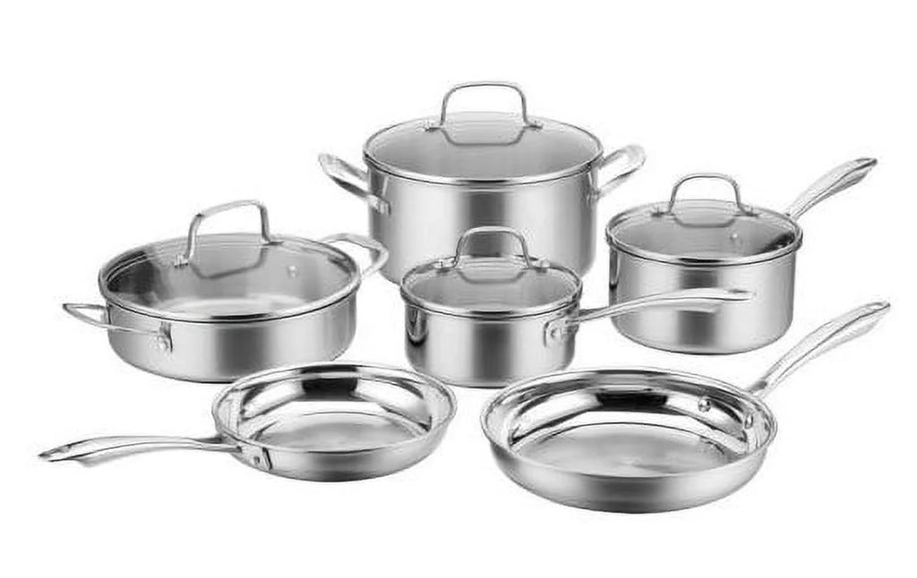 10-Piece Stainless Steel Cookware Set W138