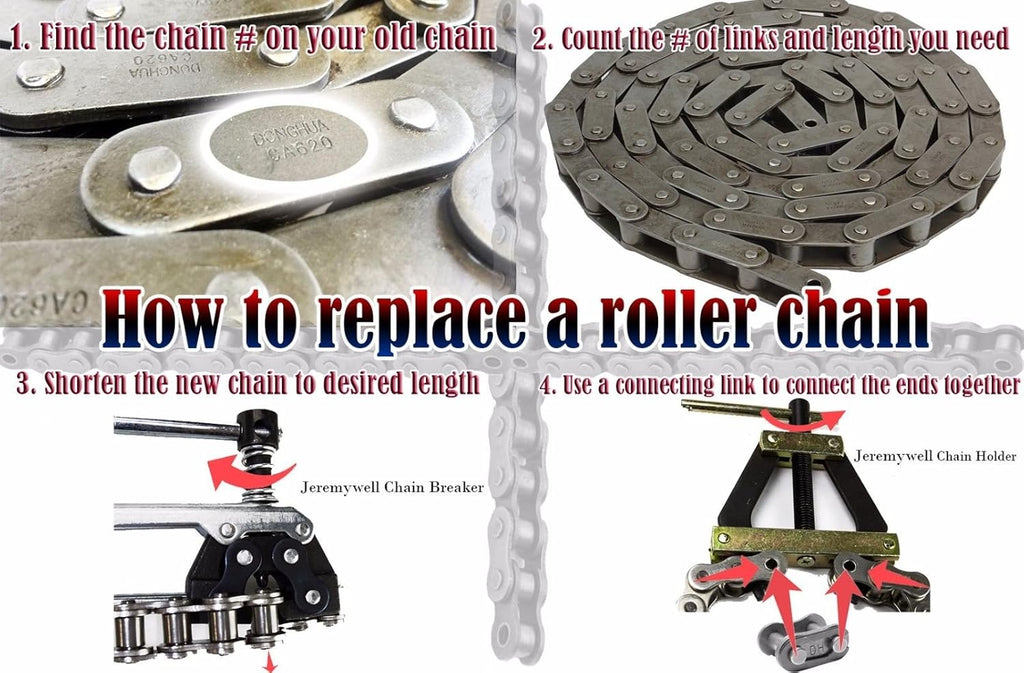 Pintle Roller Chain 10 Feet with 1 Connecting Link M92230