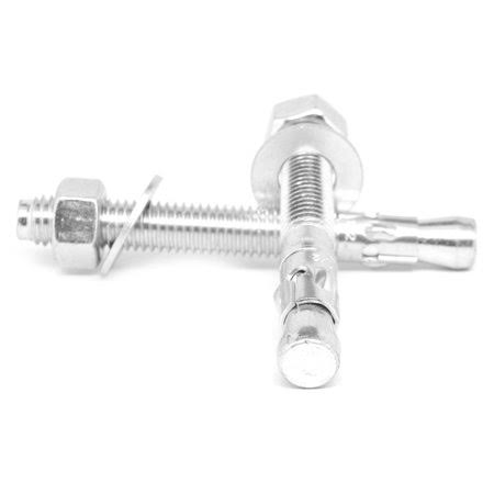 1/4 inch-20 x 1 3/4 inch Coarse Thread Wedge Anchor Low Carbon Steel Zinc Plated Pk 250 H564253