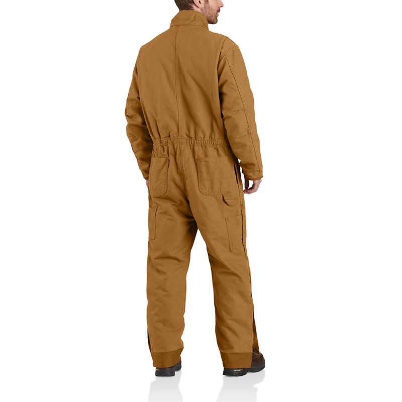Brown Washed Duck Insulated Coverall D771984