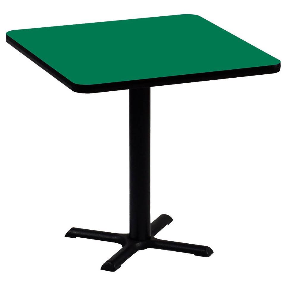 Green 30x22 Square Bar and Caf Table H204