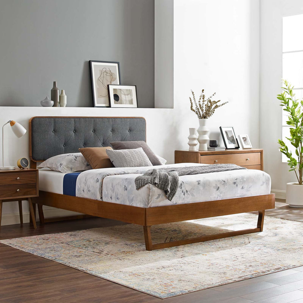 Twin Size Wood Platform Bed Frame V9462