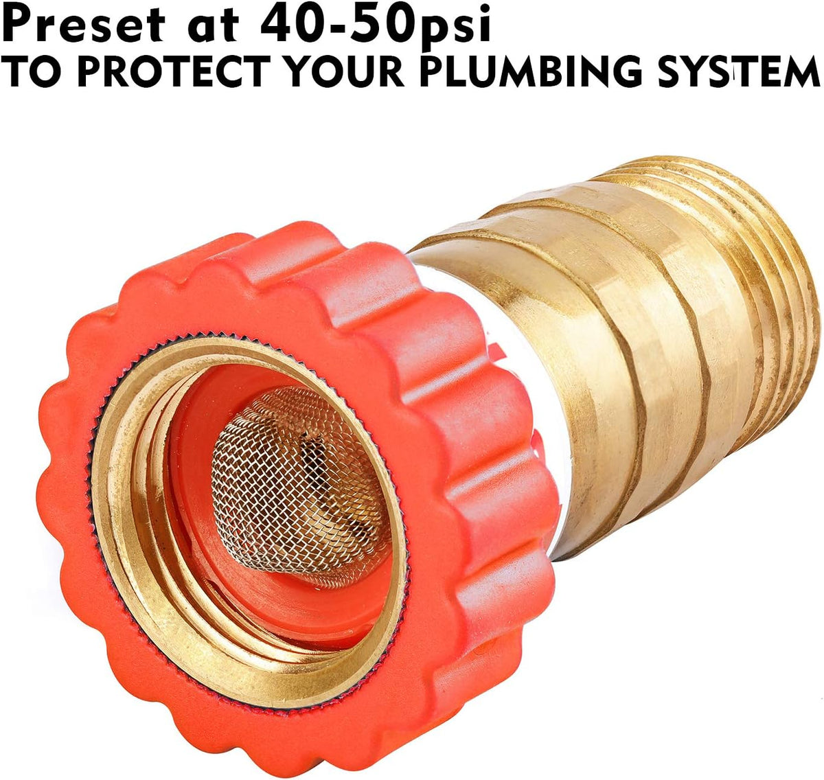 Lead-Free Brass Water Pressure Regulator 40-50 psi E749816