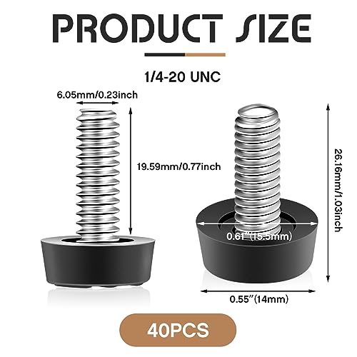 20 Pack Galvanized Steel Adjustable Furniture Levelers I46940