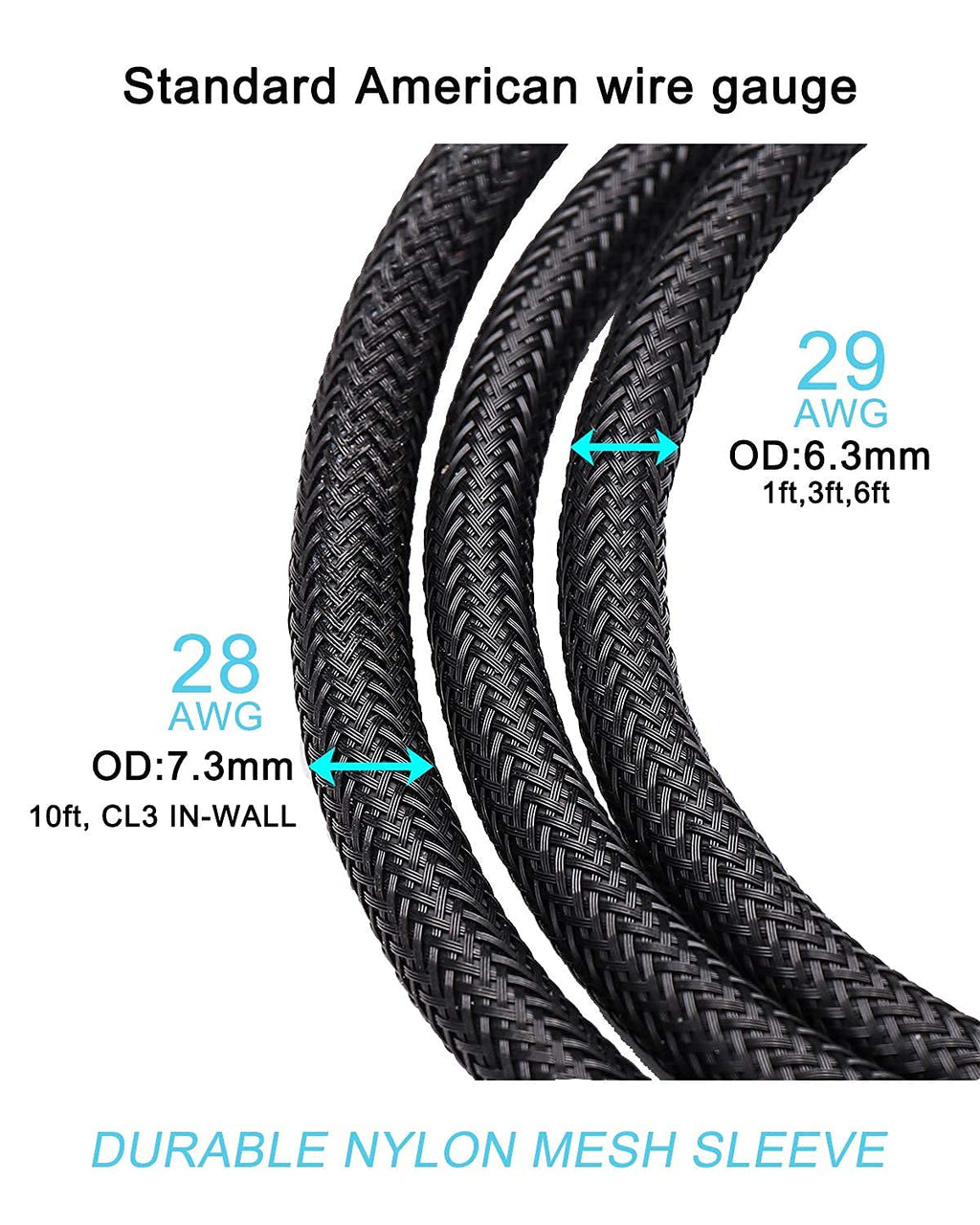 8K HDMI 2.1 Fiber Optic Cable 75ft D40414