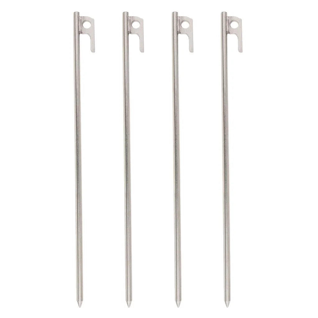 4Pcs Solid Steel Tent Stakes U59837