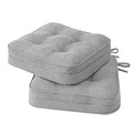 Khaki 16.5" x 16.5" Non-Slip Memory Foam Chair Cushions Set of 2 N739