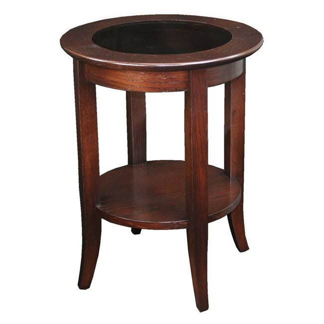Solid Oak Round Side Table S102