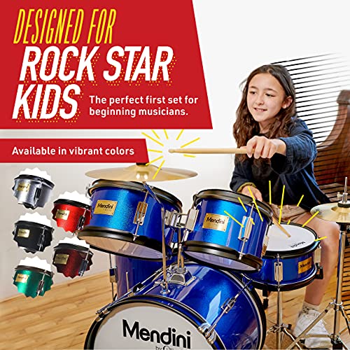 5 Piece Junior Drum Set with Bass Toms Snare Cymbal Hi-Hat Drumsticks & Seat Q7279