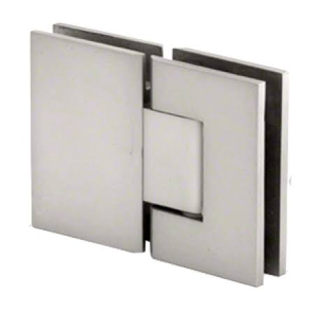 Satin Chrome 180 Degree Glass-to-Glass Hinge H644
