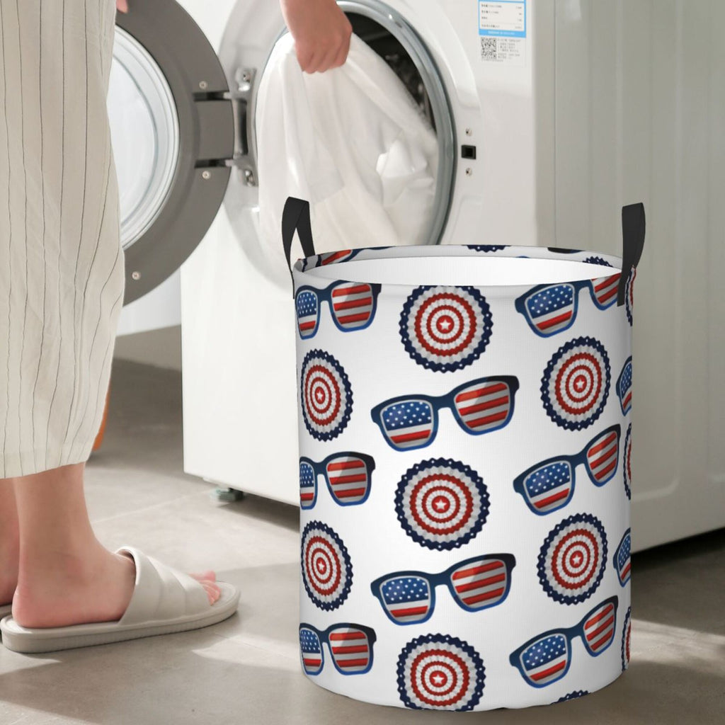 Waterproof Collapsible Laundry Basket with Handles B49832