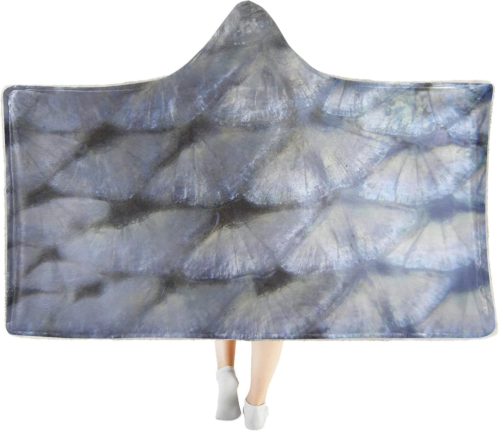 Hooded Tiger Print Sherpa Plush Throw Blanket R491281