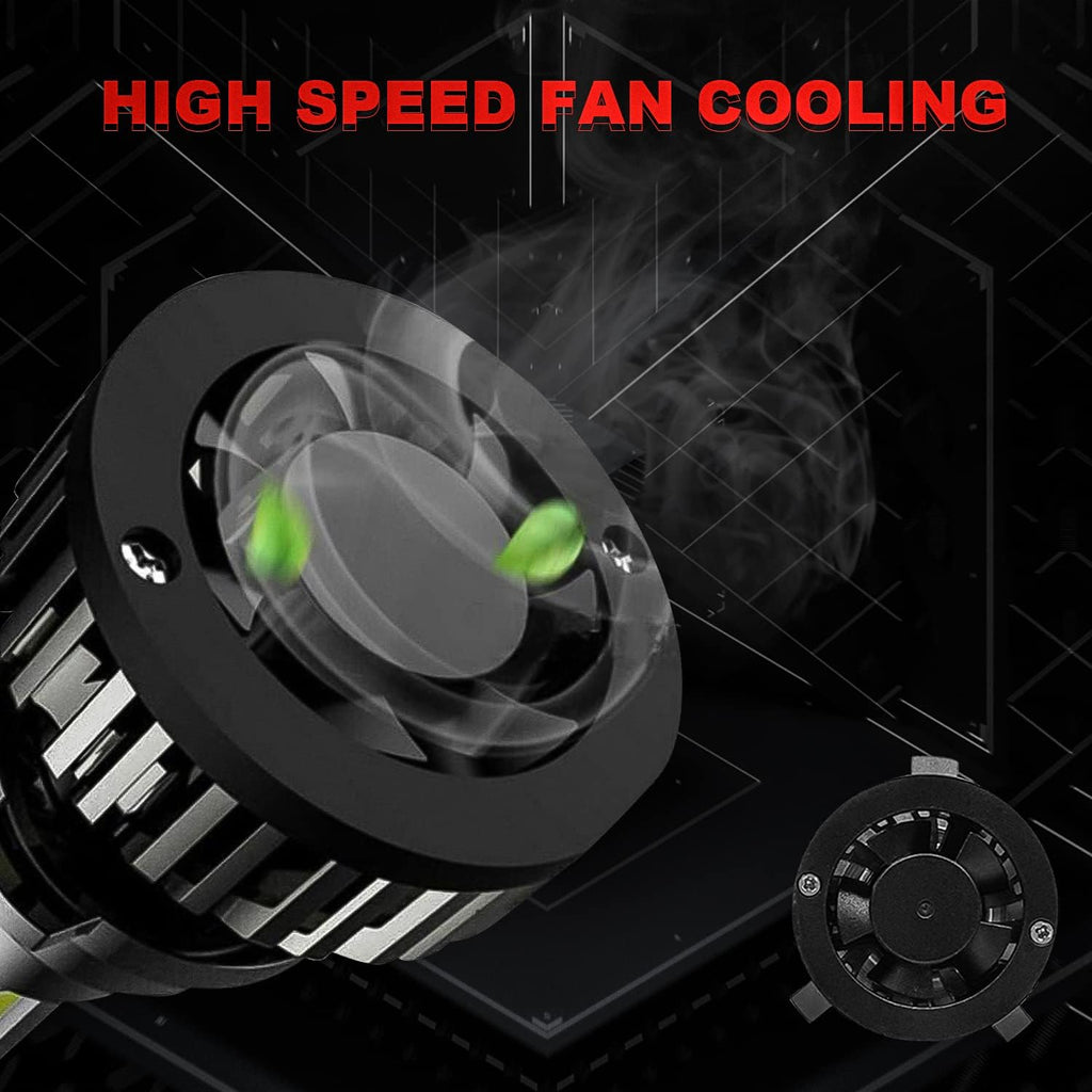 9005 High Beam + H11 Low Beam LED Headlight Bulbs Conversion Kits, 6000K Cool White, Pack of 4 O44039