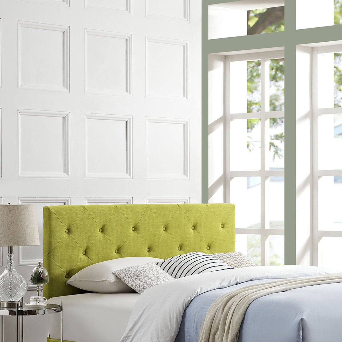 Gray Fabric Headboard, Full X11227