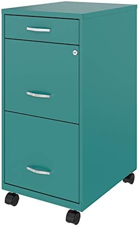 3 Drawer Metal Mobile File Cabinet with Lock T2628