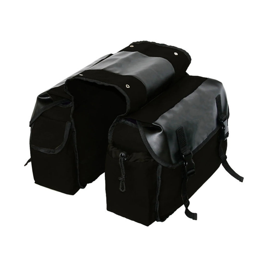 Canvas Waterproof Motorbike Saddle Bag W4136