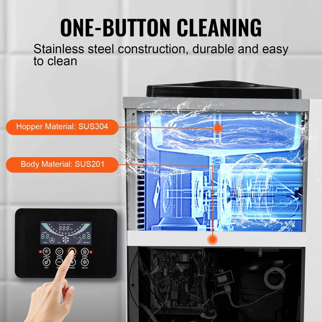 10L/H Soft Serve Ice Cream Machine J368988