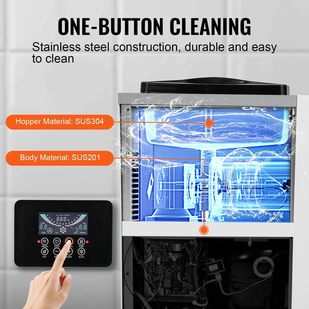 10L/H Soft Serve Ice Cream Machine J368988
