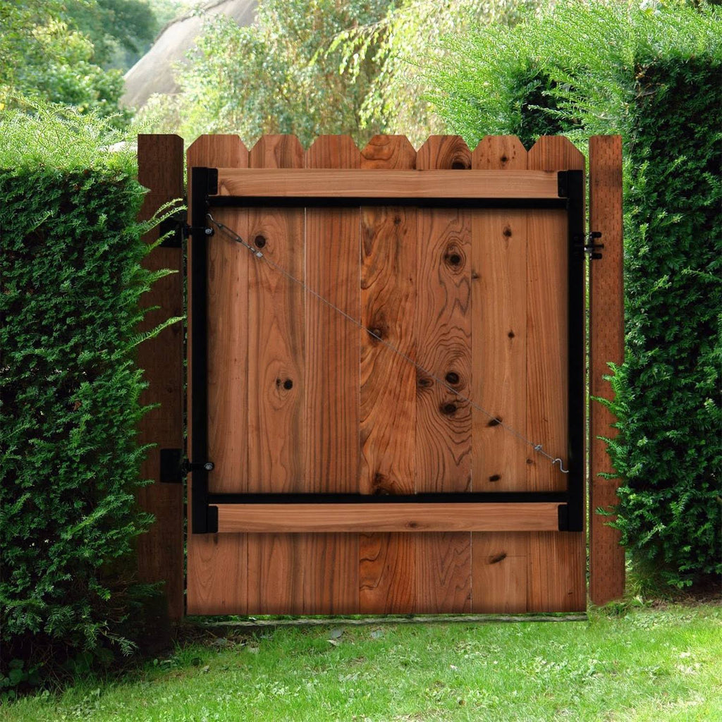 Steel Frame Gate Building Kit, 60x22-96 inch Wide Opening (2 Pack) Z78050