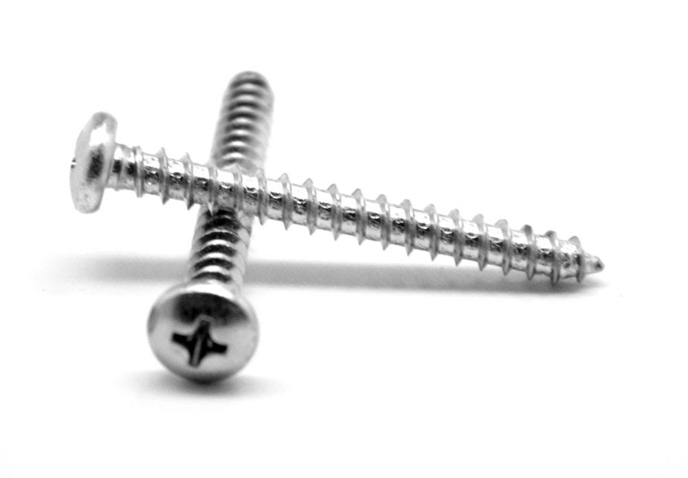 1/4 Sheet Metal Screw Phillips Pan Head Zinc Plated C1209