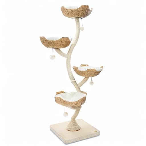 73" Tall Modern Cat Tree Scratching Tower B9948