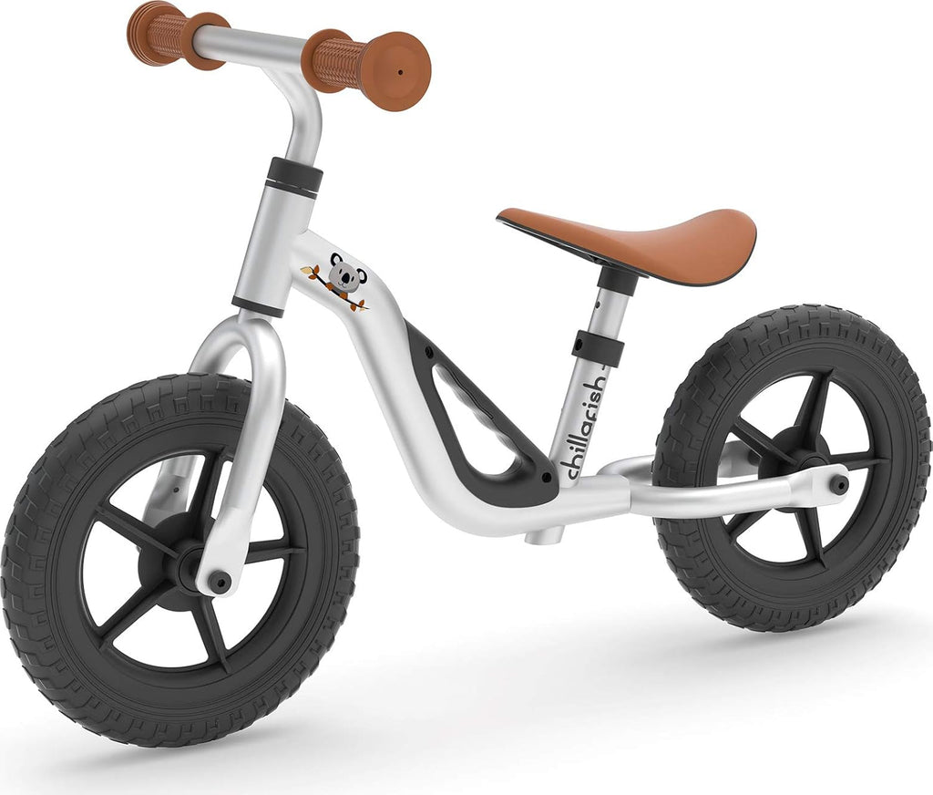 Silver 10 inch Toddler Balance Bike with Adjustable Seat X694366