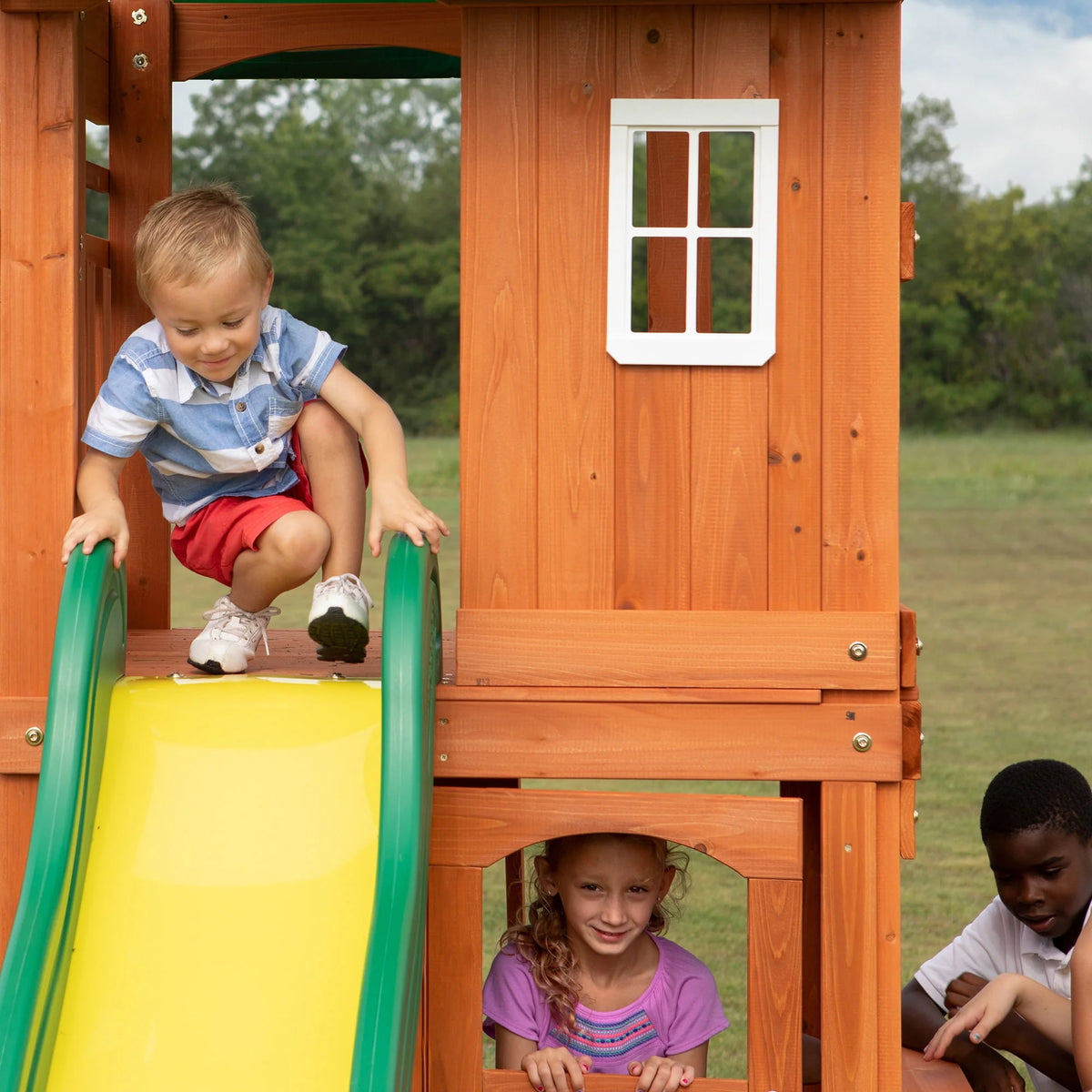 Cedar Wooden Swing Set X57585