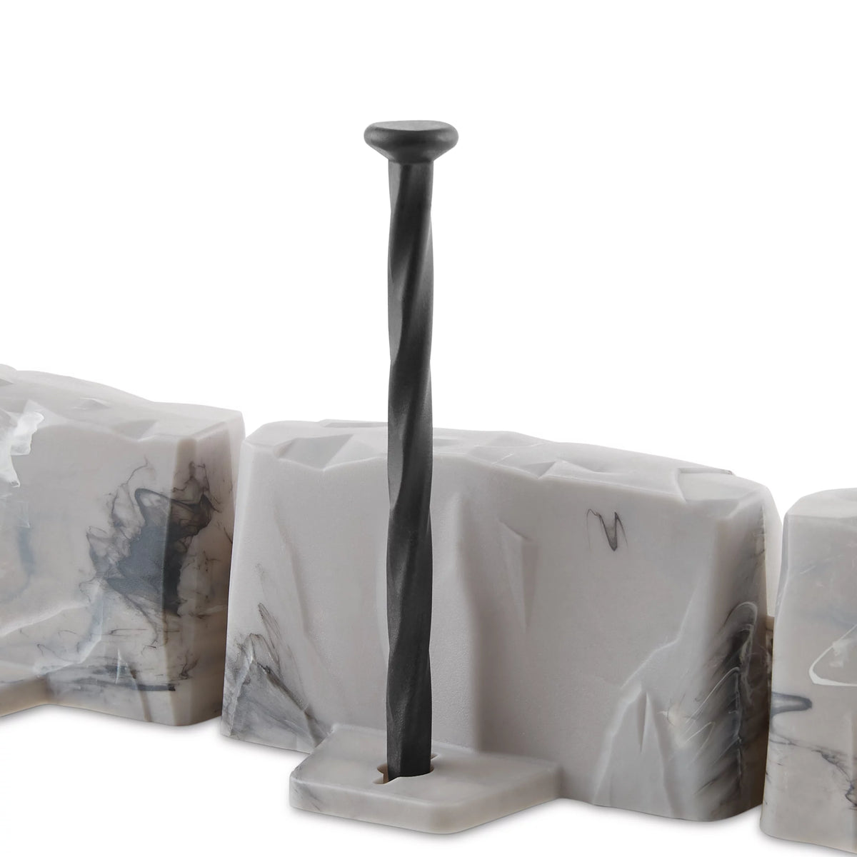 Faux Stone No-Dig Landscape Edging 10-ft. Plastic Gray Q226782