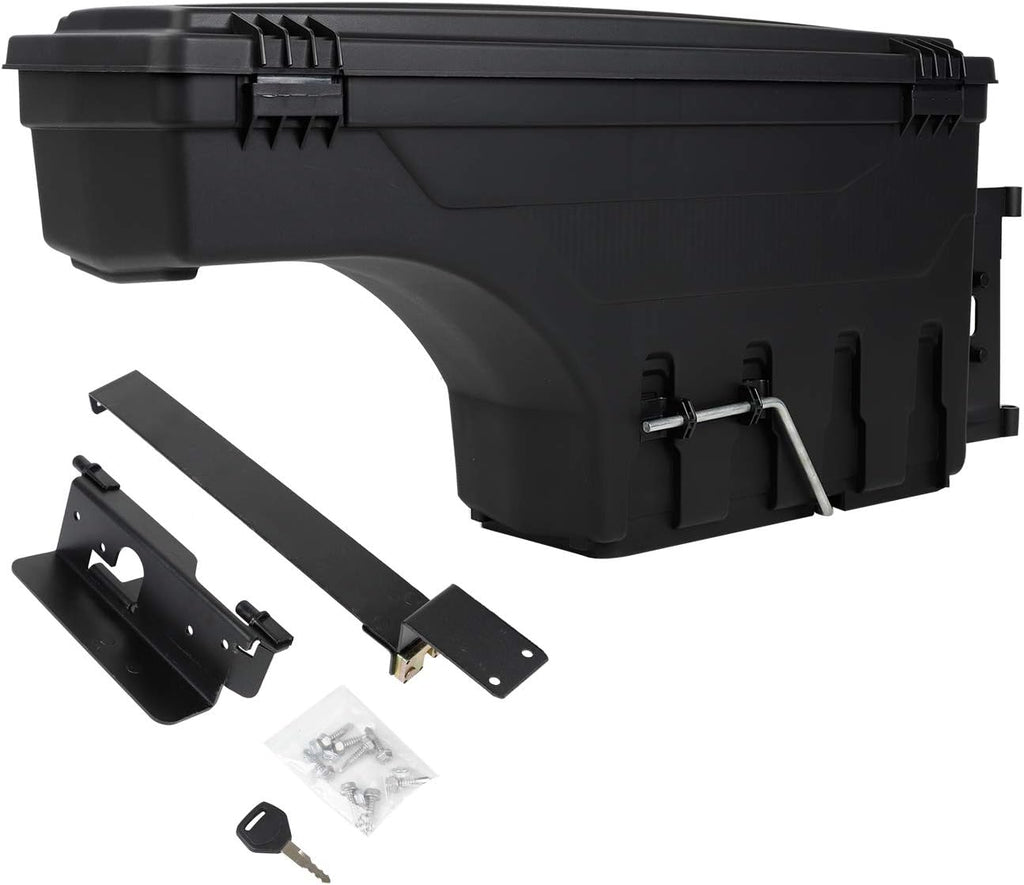 Truck Bed Wheel Well Storage Case Tool Box Lockable Storage Box H7238
