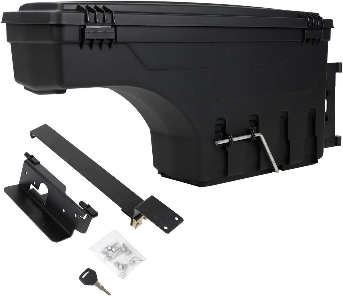 Truck Bed Wheel Well Storage Case Tool Box Lockable Storage Box H7238