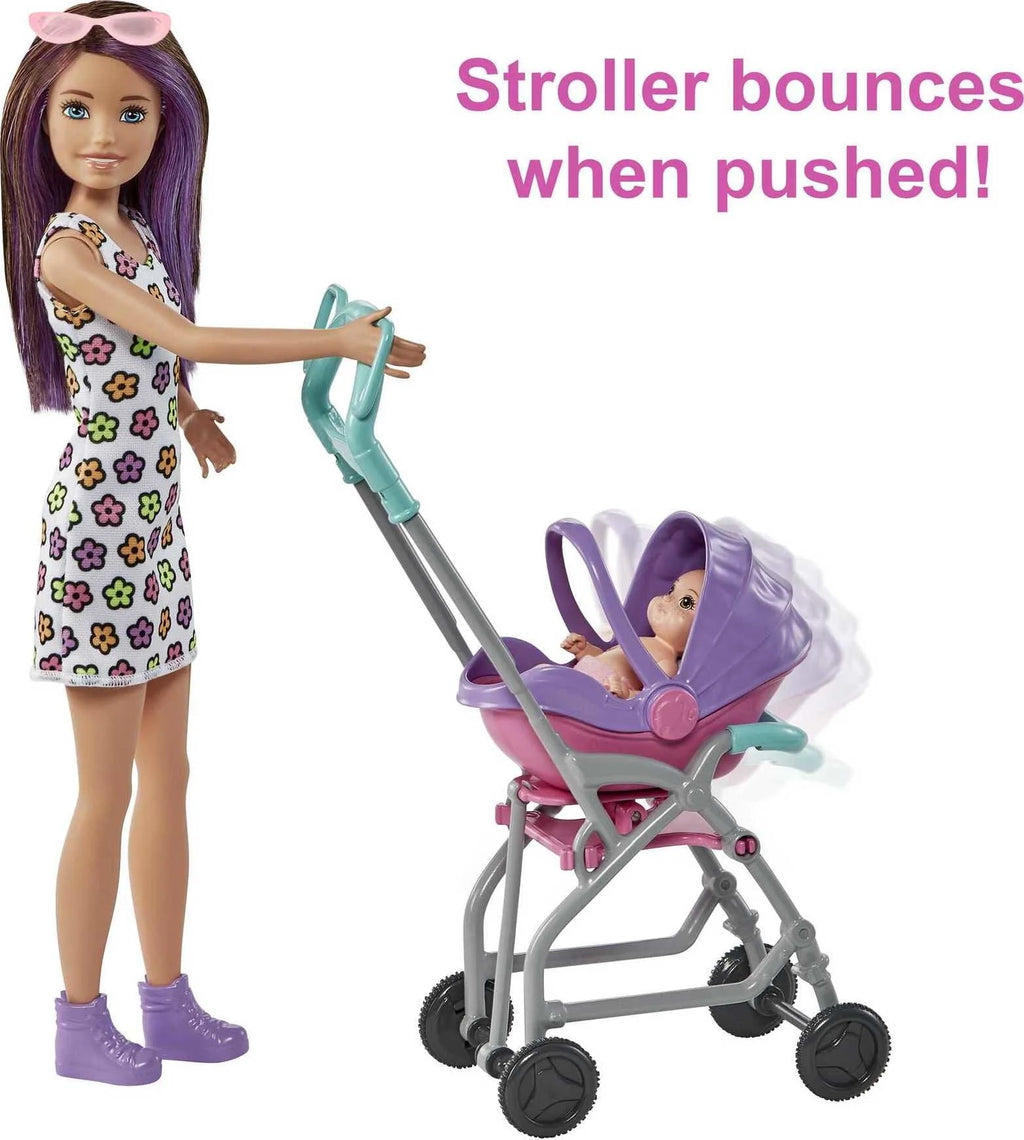 Stroller Playset with Dolls and 5 Accessories A4341