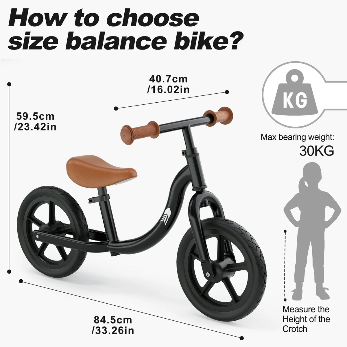 Lightweight No Pedal Toddler Balance Bike with Adjustable Handlebar X199831