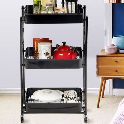 Black Bar Cart P911
