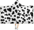 Hooded Tiger Print Sherpa Plush Throw Blanket R491281