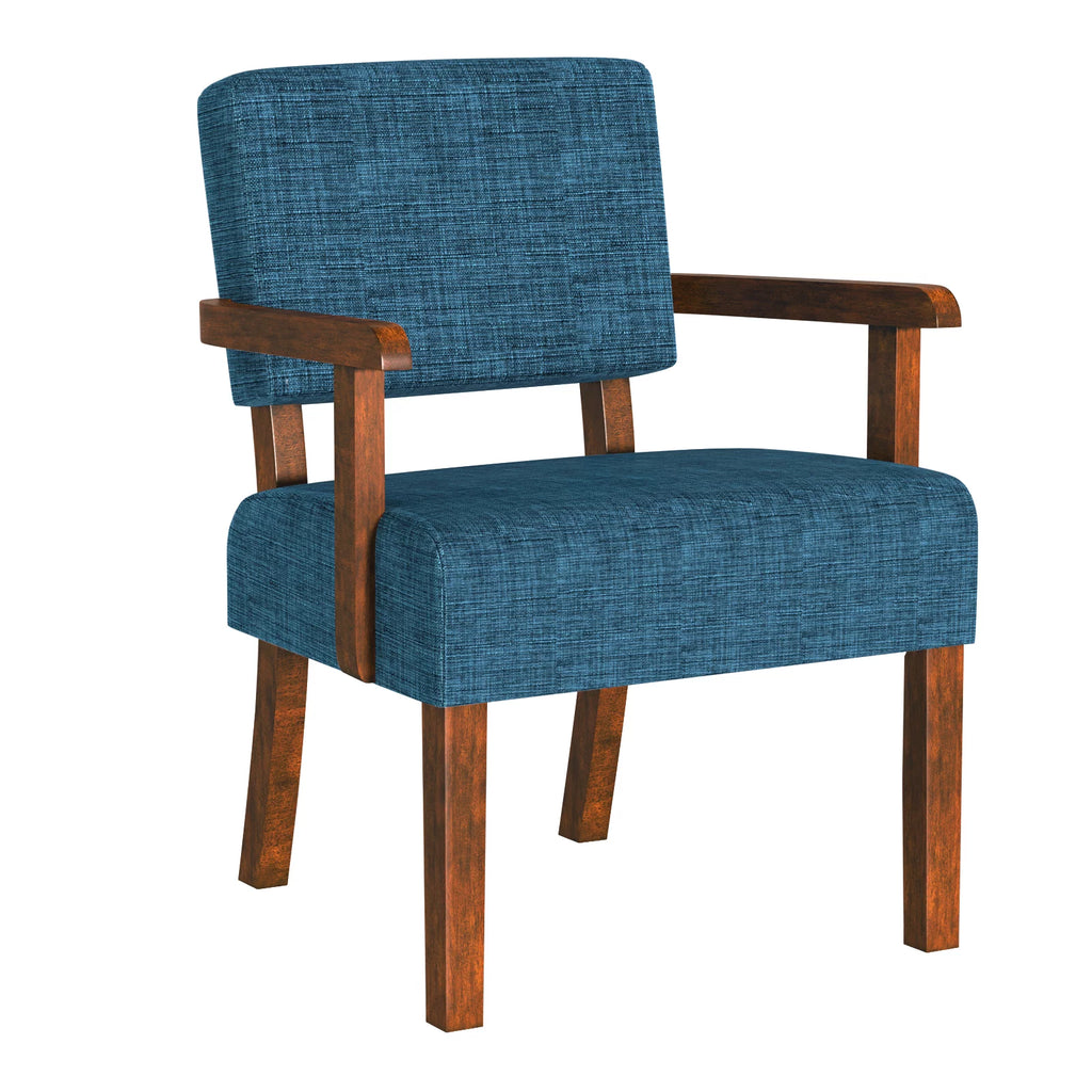 Set of 2 Blue Upholstered Accent Armchairs X57788