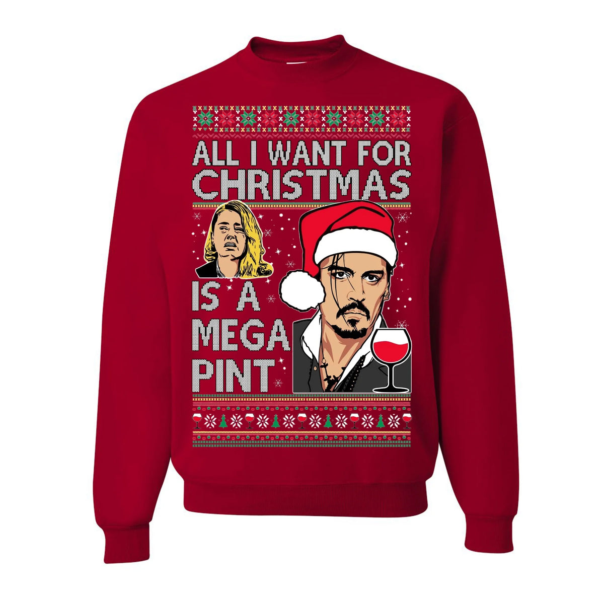 Red 3XL Crew Neck U45879