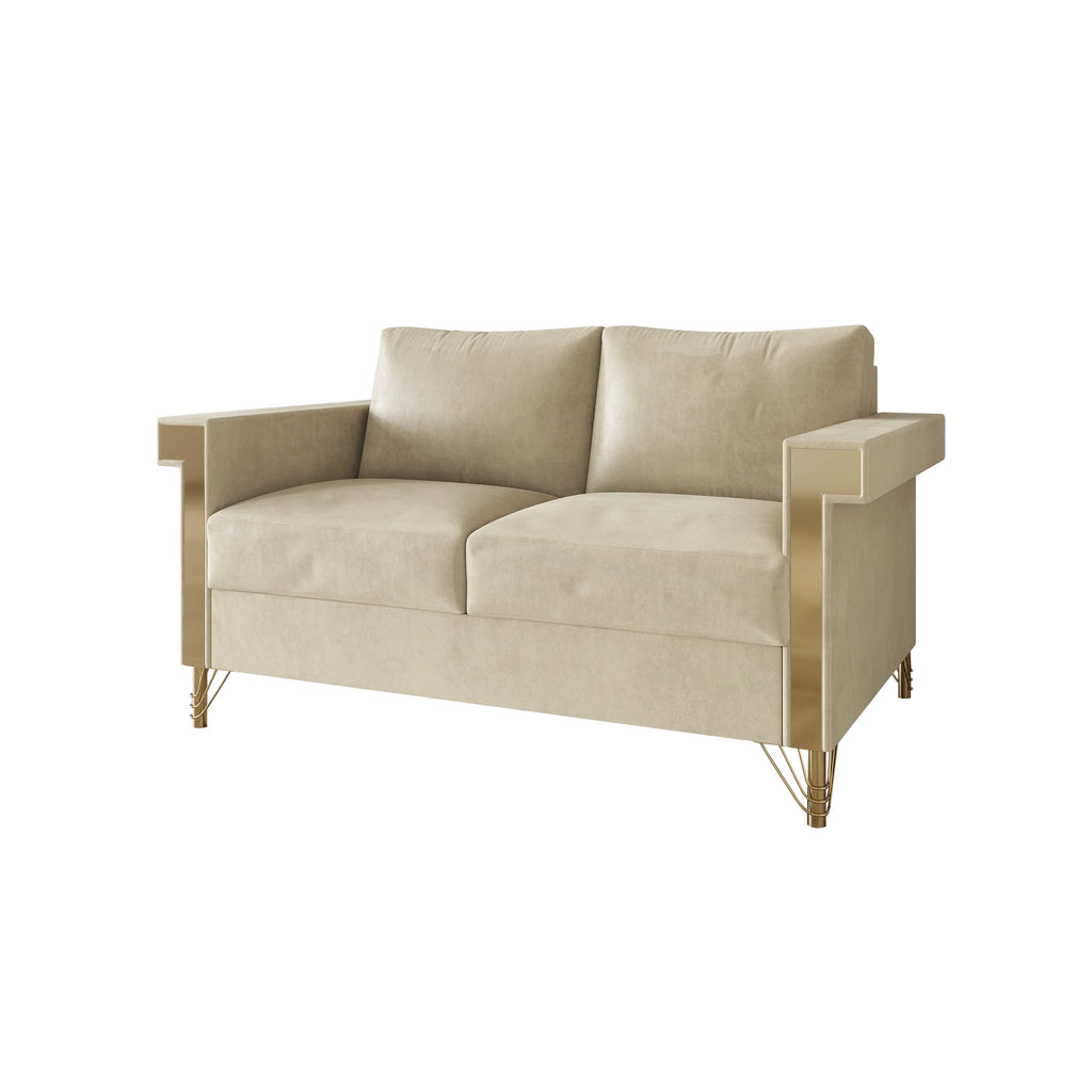 Velvet Upholstered Loveseat W23960